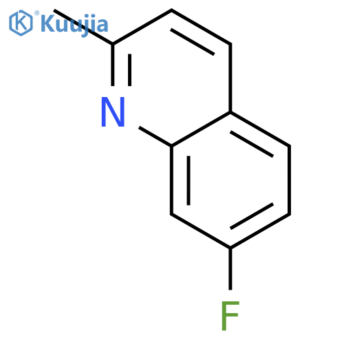 7-Fluoro-2-methylquinoline structure