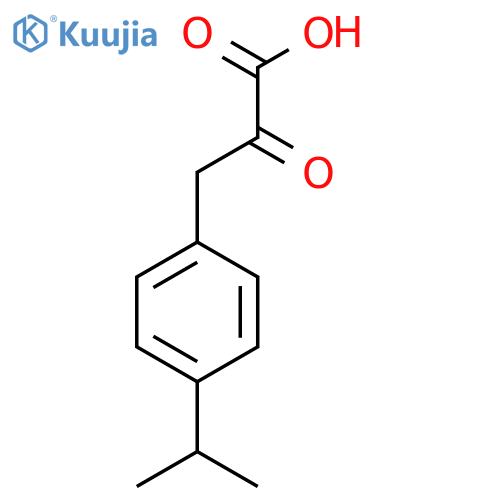 2-oxo-3-4-(propan-2-yl)phenylpropanoic acid structure