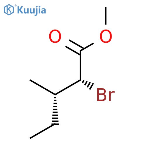 Pentanoic acid, 2-bromo-3-methyl-, methyl ester, (R*,S*)- structure