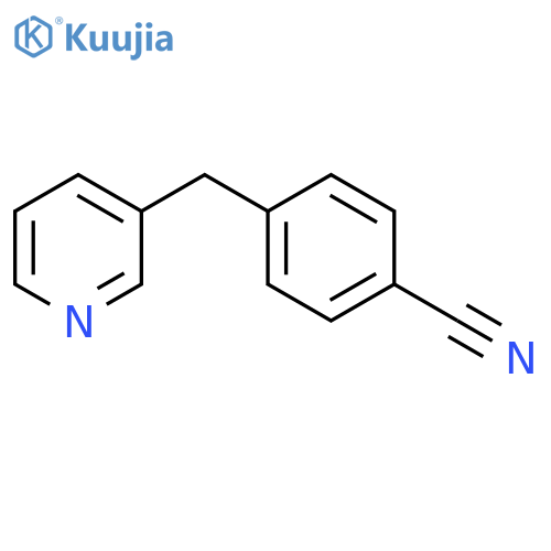 4-(Pyridin-3-ylmethyl)benzonitrile structure