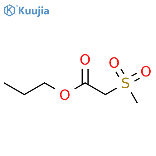 Acetic acid, (methylsulfonyl)-, propyl ester structure