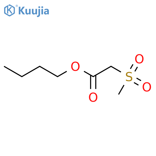 Acetic acid, (methylsulfonyl)-, butyl ester structure