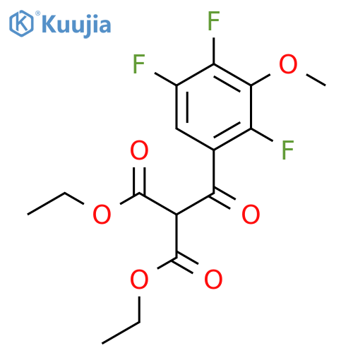 Diethyl 2-(2,4,5-Trifluoro-3-methoxybenzoyl)malonate structure