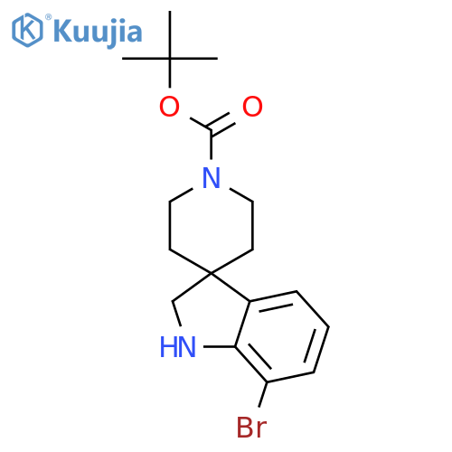 tert-butyl 7-bromospiro[indoline-3,4-piperidine]-1-carboxylate structure