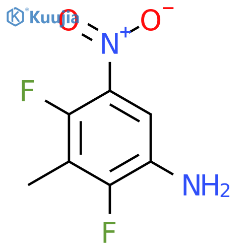 2,4-Difluoro-3-methyl-5-nitrobenzenamine structure