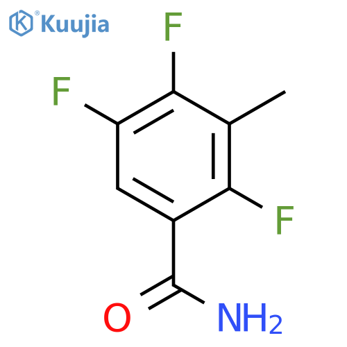 2,4,5-trifluoro-3-methylbenzamide structure