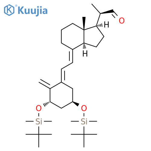 (1S,3R,5E,7E)-1,3-Bis-(tert-butyldimethylsilyl)oxy-9,10-secopregna-5,7,10-triene-20-carboxaldehyde structure