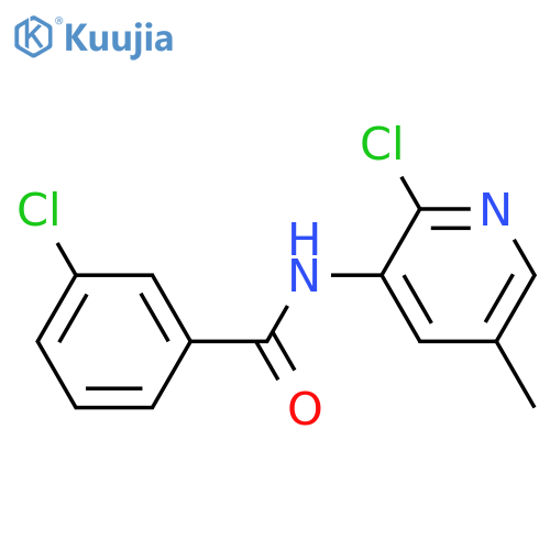 Benzamide, 3-chloro-N-(2-chloro-5-methyl-3-pyridinyl)- structure