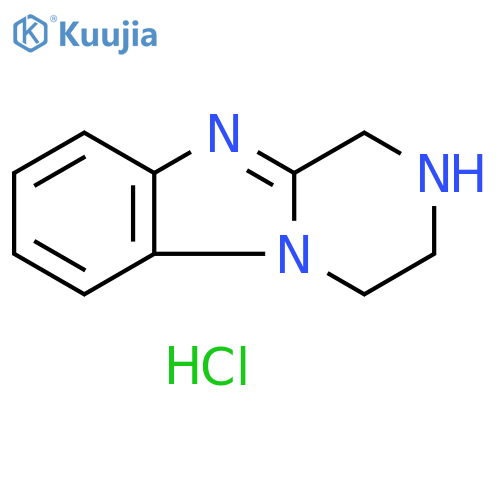 Pyrazino[1,2-a]benzimidazole, 1,2,3,4-tetrahydro-, hydrochloride (1:2) structure