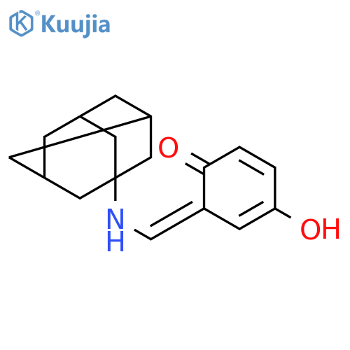 1,4-Benzenediol,2-[(tricyclo[3.3.1.13,7]dec-1-ylimino)methyl]- structure