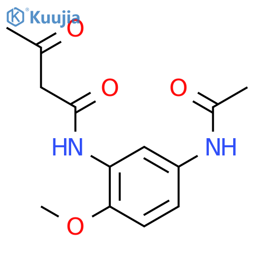 N-(5-Acetamido-2-methoxyphenyl)-3-oxobutanamide structure