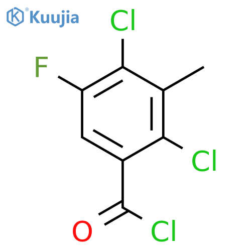 Benzoyl chloride, 2,4-dichloro-5-fluoro-3-methyl- structure