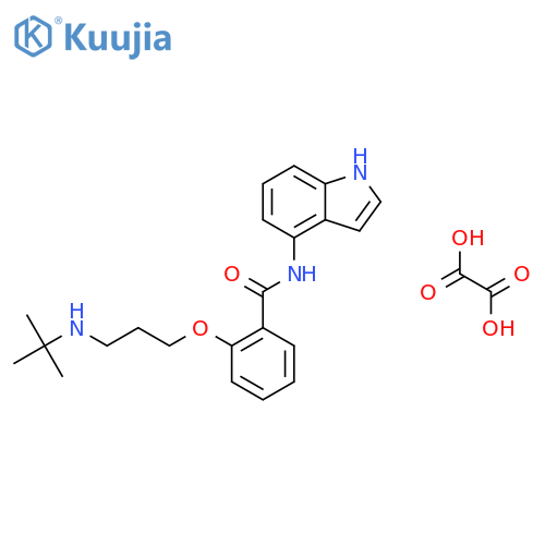 2-[3-(tert-butylamino)propoxy]-N-1H-indol-4-ylbenzamide ethanedioate structure
