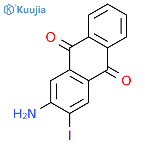 2-amino-3-iodoanthracene-9,10-dione structure