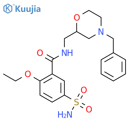 Benzamide, 5-(aminosulfonyl)-2-ethoxy-N-[[4-(phenylmethyl)-2-morpholinyl]methyl]- structure