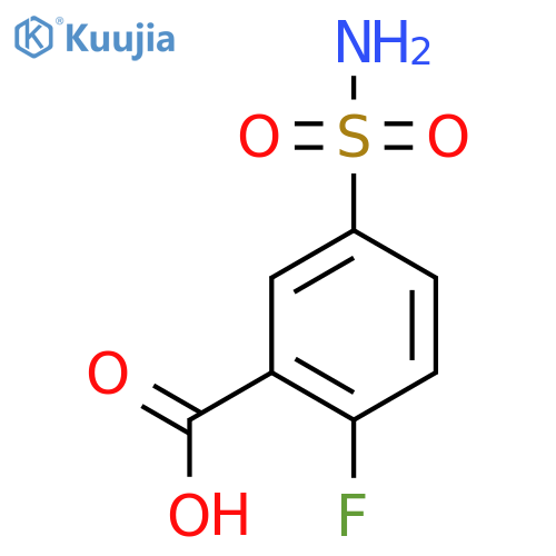 2-Fluoro-5-sulfamoylbenzoic acid structure