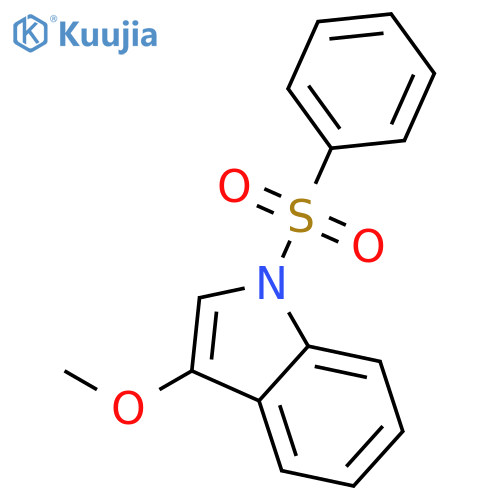 1-Benzenesulfonyl-3-methoxy-1H-indole structure