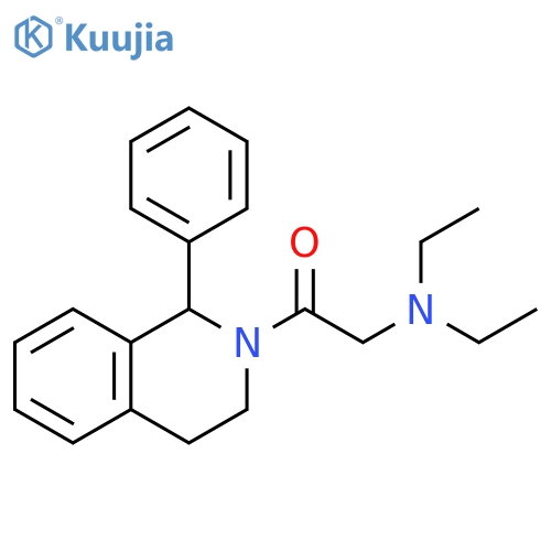 2-(diethylamino)-1-(1-phenyl-3,4-dihydro-1H-isoquinolin-2-yl)ethanone structure