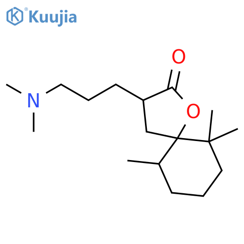 1-Oxaspiro[4.5]decan-2-one, 3-[3-(dimethylamino)propyl]-6,6,10-trimethyl- structure