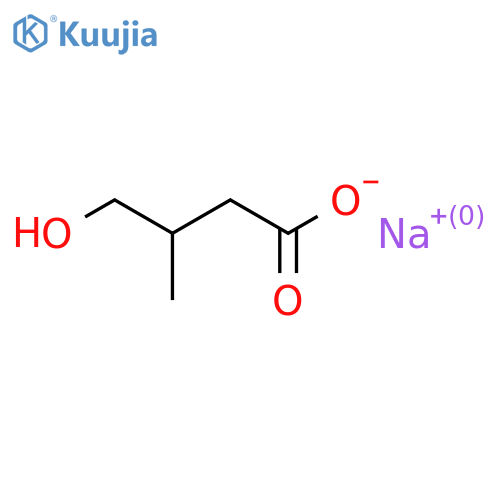 sodium 4-hydroxy-3-methylbutanoate structure
