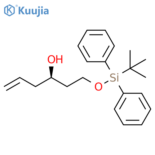 5-Hexen-3-ol, 1-[[(1,1-dimethylethyl)diphenylsilyl]oxy]-, (R)- structure