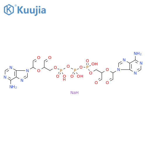 Triphosphoric acid,P,P''-bis[(2R)-2-[(1R)-1-(6-amino-9H-purin-9-yl)-2-oxoethoxy]-3-oxopropyl]ester, trisodium salt (9CI) structure