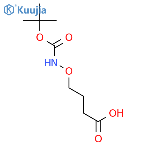 Butanoic acid,4-[[[(1,1-dimethylethoxy)carbonyl]amino]oxy]- structure