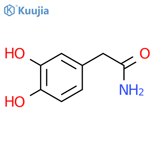 Benzeneacetamide,3,4-dihydroxy- structure
