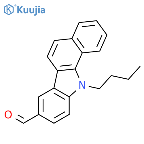 11H-Benzo[a]carbazole-8-carboxaldehyde, 11-butyl- structure