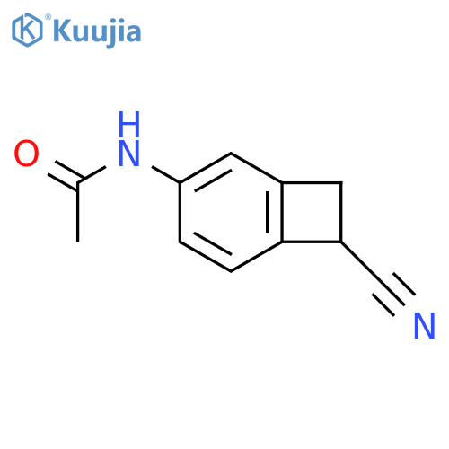 Acetamide, N-(7-cyanobicyclo[4.2.0]octa-1,3,5-trien-3-yl)- structure