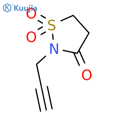3-Isothiazolidinone, 2-(2-propynyl)-, 1,1-dioxide structure