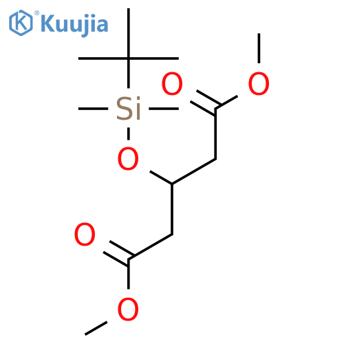 Pentanedioic acid, 3-[[(1,1-dimethylethyl)dimethylsilyl]oxy]-, dimethylester structure