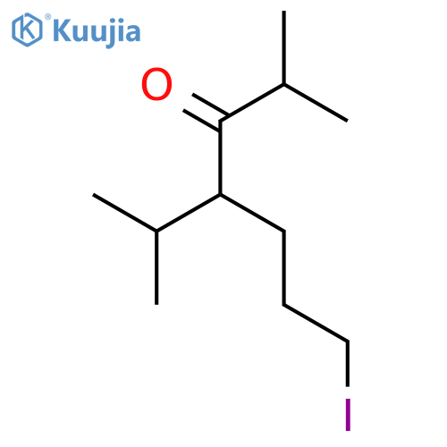 3-Heptanone, 7-iodo-2-methyl-4-(1-methylethyl)- structure