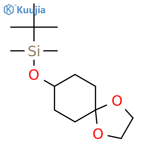 8-[(tert-butyldimethylsilyl)oxy]-1,4-dioxaspiro[4,5]decane structure
