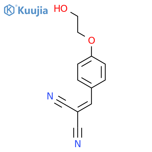 PROPANEDINITRILE, [[4-(2-HYDROXYETHOXY)PHENYL]METHYLENE]- structure