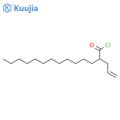 Tetradecanoyl chloride, 2-(2-propenyl)-, (±)- structure