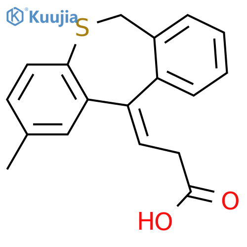 Propanoic acid,3-(2-methyldibenzo[b,e]thiepin-11(6H)-ylidene)-, (E)- (9CI) structure