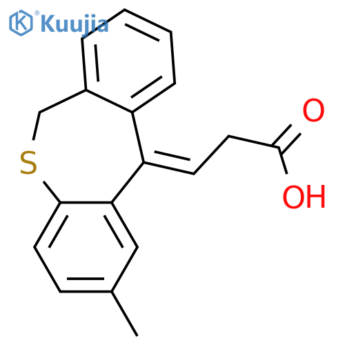 Propanoic acid, 3-(2-methyldibenzo[b,e]thiepin-11(6H)-ylidene)-, (Z)- structure