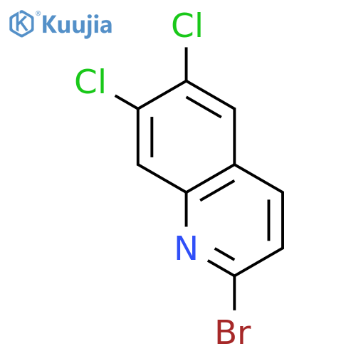 Quinoline, 2-bromo-6,7-dichloro- structure