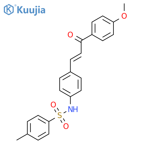 Benzenesulfonamide, N-[4-[3-(4-methoxyphenyl)-3-oxo-1-propenyl]phenyl]-4-methyl- structure