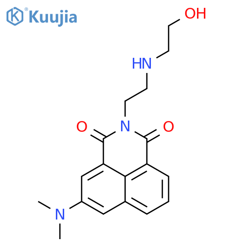 1H-Benz[de]isoquinoline-1,3(2H)-dione, 5-(dimethylamino)-2-[2-[(2-hydroxyethyl)amino]ethyl]- structure