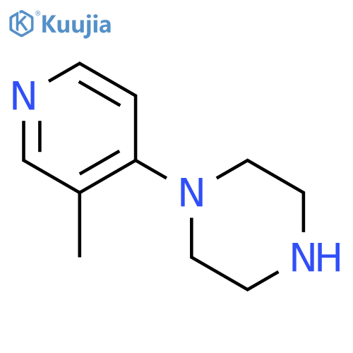 1-(3-Methylpyridin-4-yl)piperazine structure