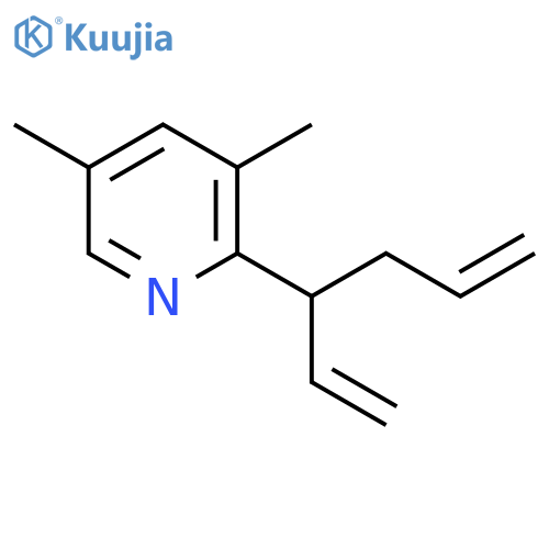 Pyridine, 2-(1-ethenyl-3-butenyl)-3,5-dimethyl- structure