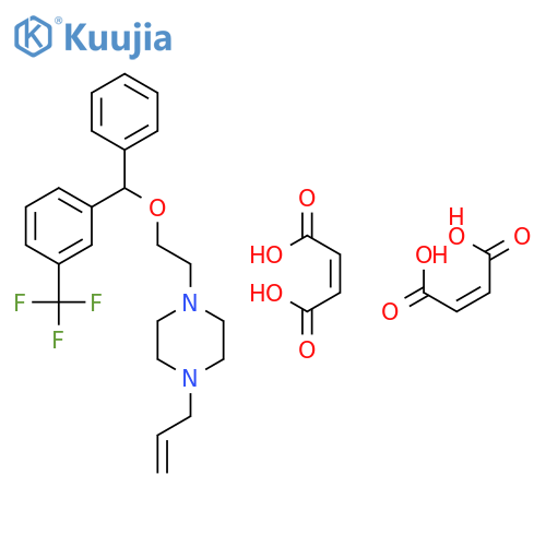 Piperazine, 1-[2-[phenyl[3-(trifluoromethyl)phenyl]methoxy]ethyl]-4-(2-propenyl)-, (Z)-2-butenedioate (1:2) structure
