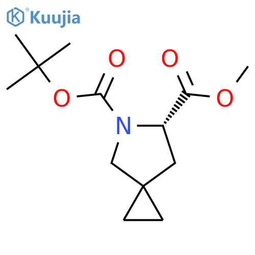 5-tert-butyl 6-methyl (6S)-5-azaspiro[2.4]heptane-5,6-dicarboxylate structure