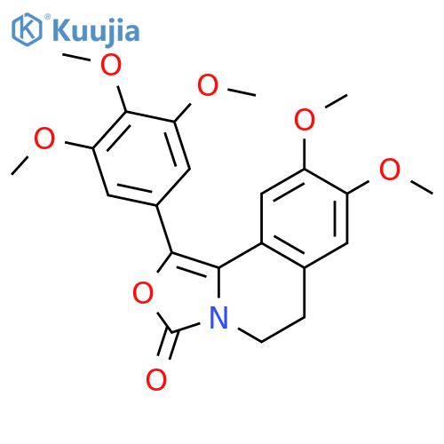 3H-Oxazolo[4,3-a]isoquinolin-3-one,5,6-dihydro-8,9-dimethoxy-1-(3,4,5-trimethoxyphenyl)- structure