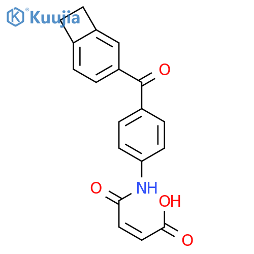 2-Butenoic acid, 4-[[4-(bicyclo[4.2.0]octa-1,3,5-trien-3-ylcarbonyl)phenyl]amino]-4-oxo-, (Z)- structure