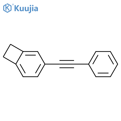 Bicyclo[4.2.0]octa-1,3,5-triene, 3-(phenylethynyl)- structure