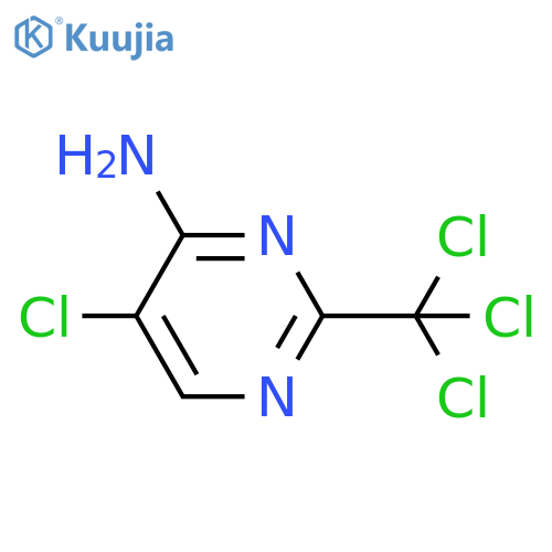 4-Pyrimidinamine, 5-chloro-2-(trichloromethyl)- structure