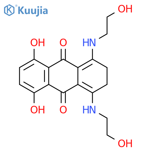 9,10-Anthracenedione,2,3-dihydro-5,8-dihydroxy-1,4-bis[(2-hydroxyethyl)amino]- structure